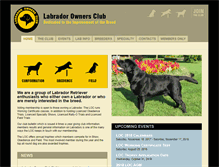 Tablet Screenshot of labradorownersclub.com